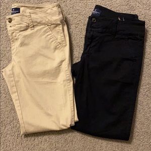 Women’s American Eagle Skinny Chino Pants, 2 short